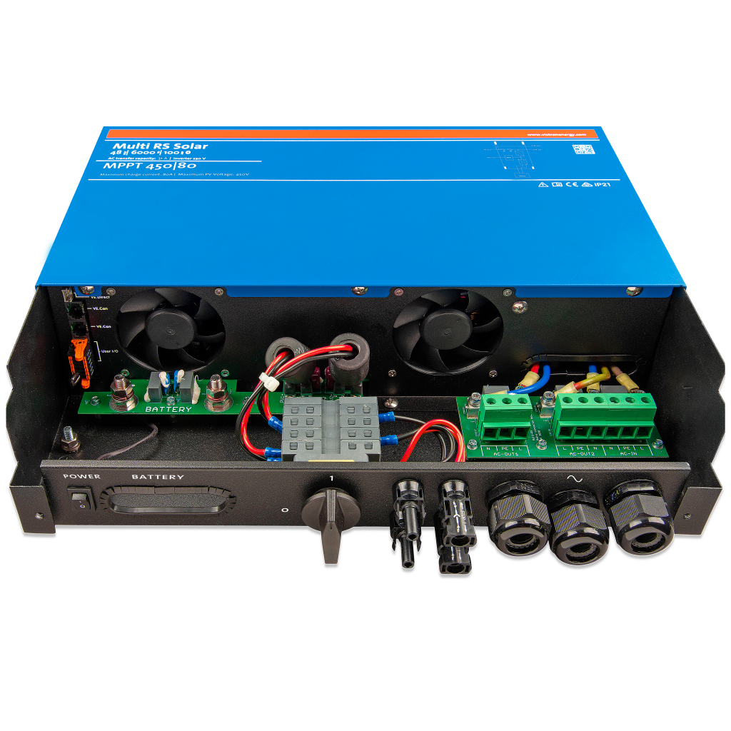 873 - Гібридний інвертор/зарядний пристрій Victron Energy Multi RS Solar 48-6000-100-450-80